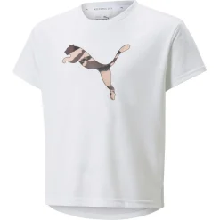 Tee-shirt fille crop en coton blanc MDRN SPT