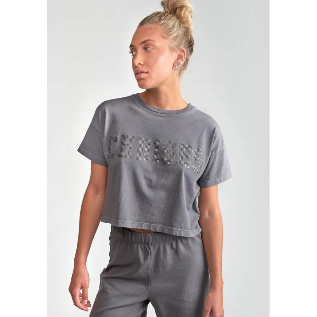 Tee-Shirt fille DARBYGI anthracite