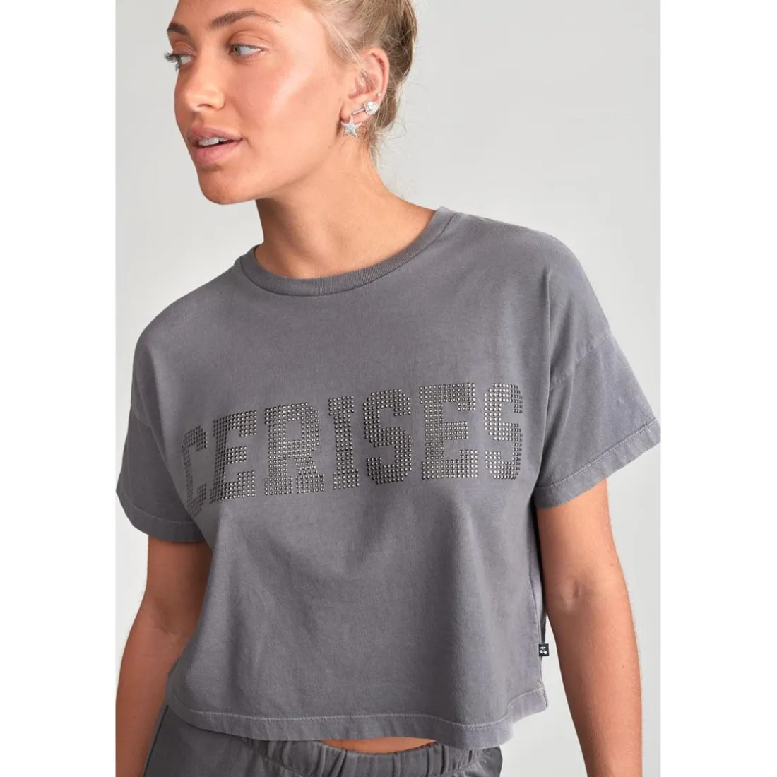 Tee-Shirt fille DARBYGI anthracite