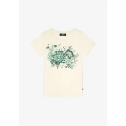 Tee-Shirt fille GRACYGI crème en coton