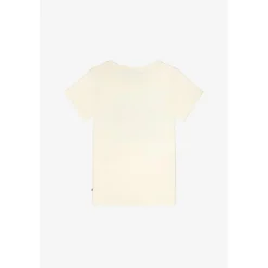 Tee-Shirt fille GRACYGI crème en coton