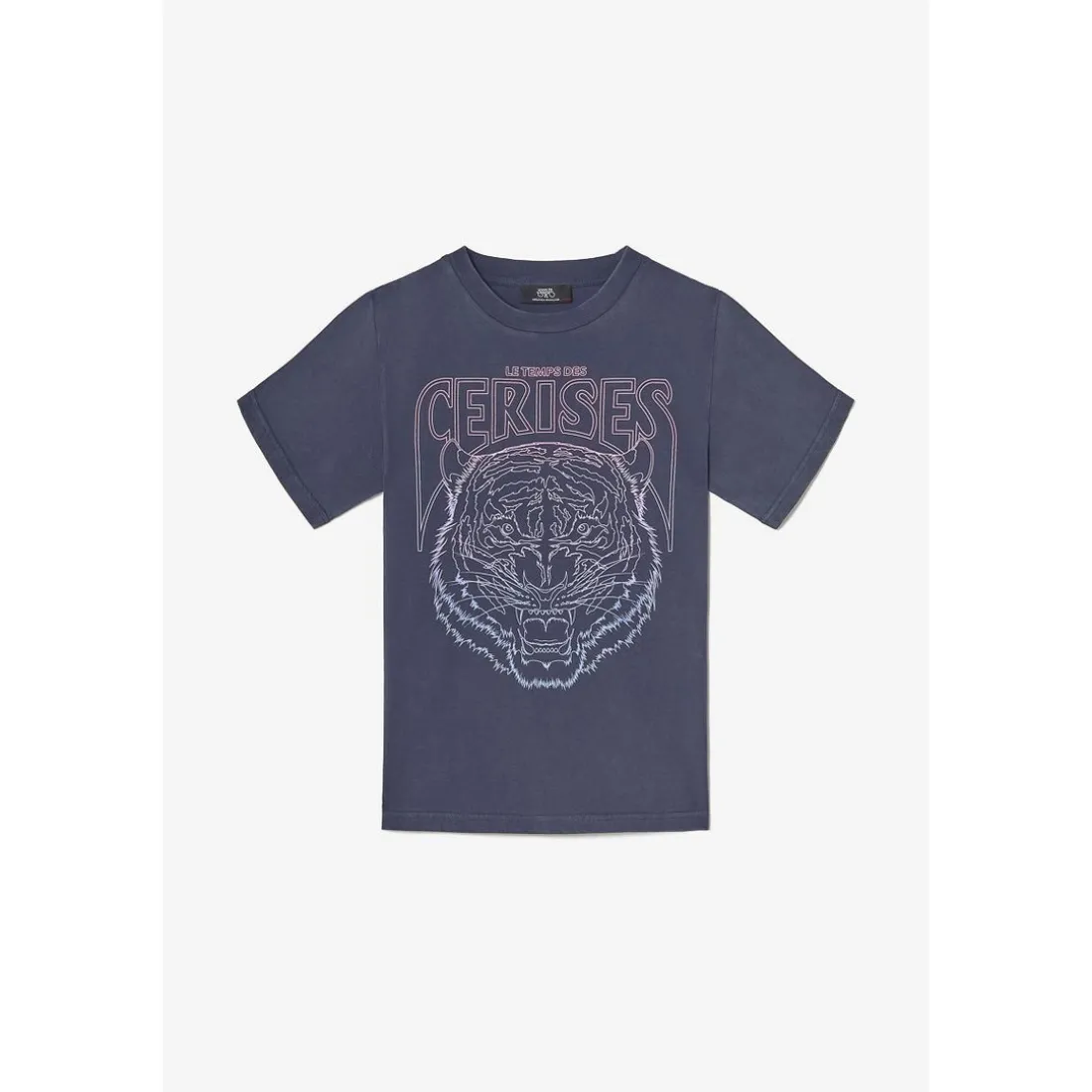 Tee-Shirt fille HOPPERGI bleu en coton