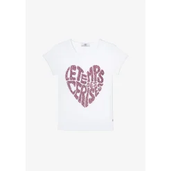 Tee-Shirt fille ISAAKGI blanc
