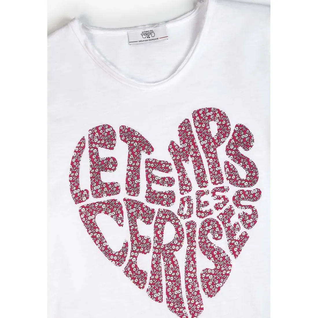 Tee-Shirt fille ISAAKGI blanc