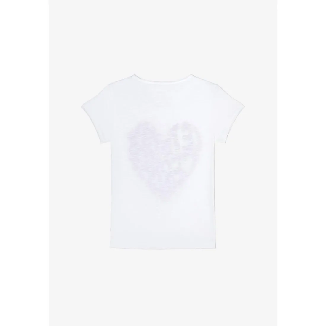 Tee-Shirt fille ISAAKGI blanc