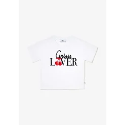 Tee-Shirt fille JACKSONG blanc Leah