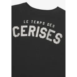 Tee-Shirt fille KALIEGI noir en coton