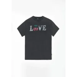 Tee-Shirt fille LESTRAGI noir Beth en coton