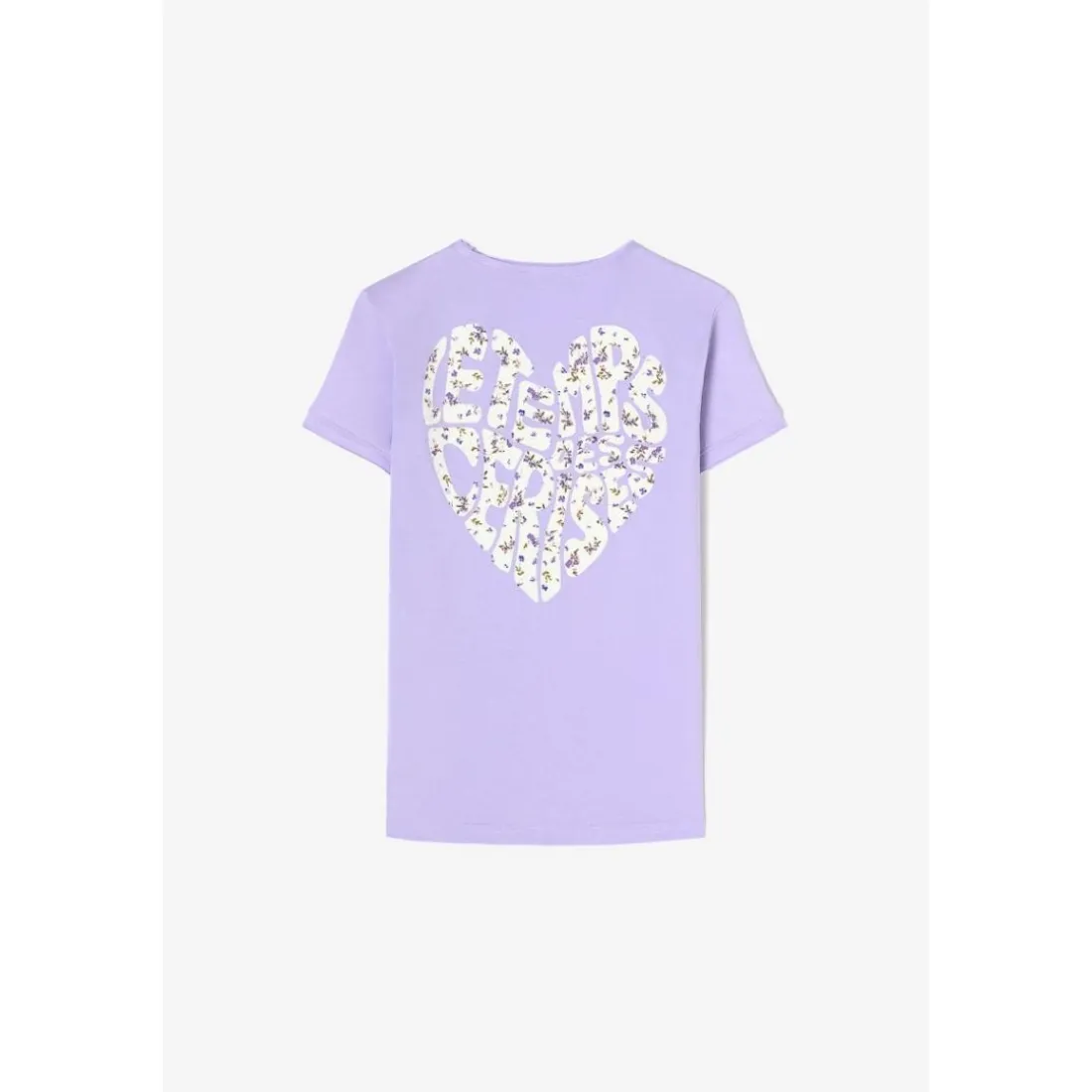 Tee-Shirt fille MODAGI violet Ruby en coton