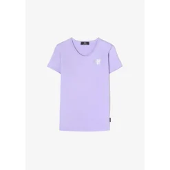 Tee-Shirt fille MODAGI violet Ruby en coton