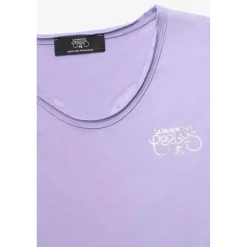 Tee-Shirt fille MODAGI violet Ruby en coton