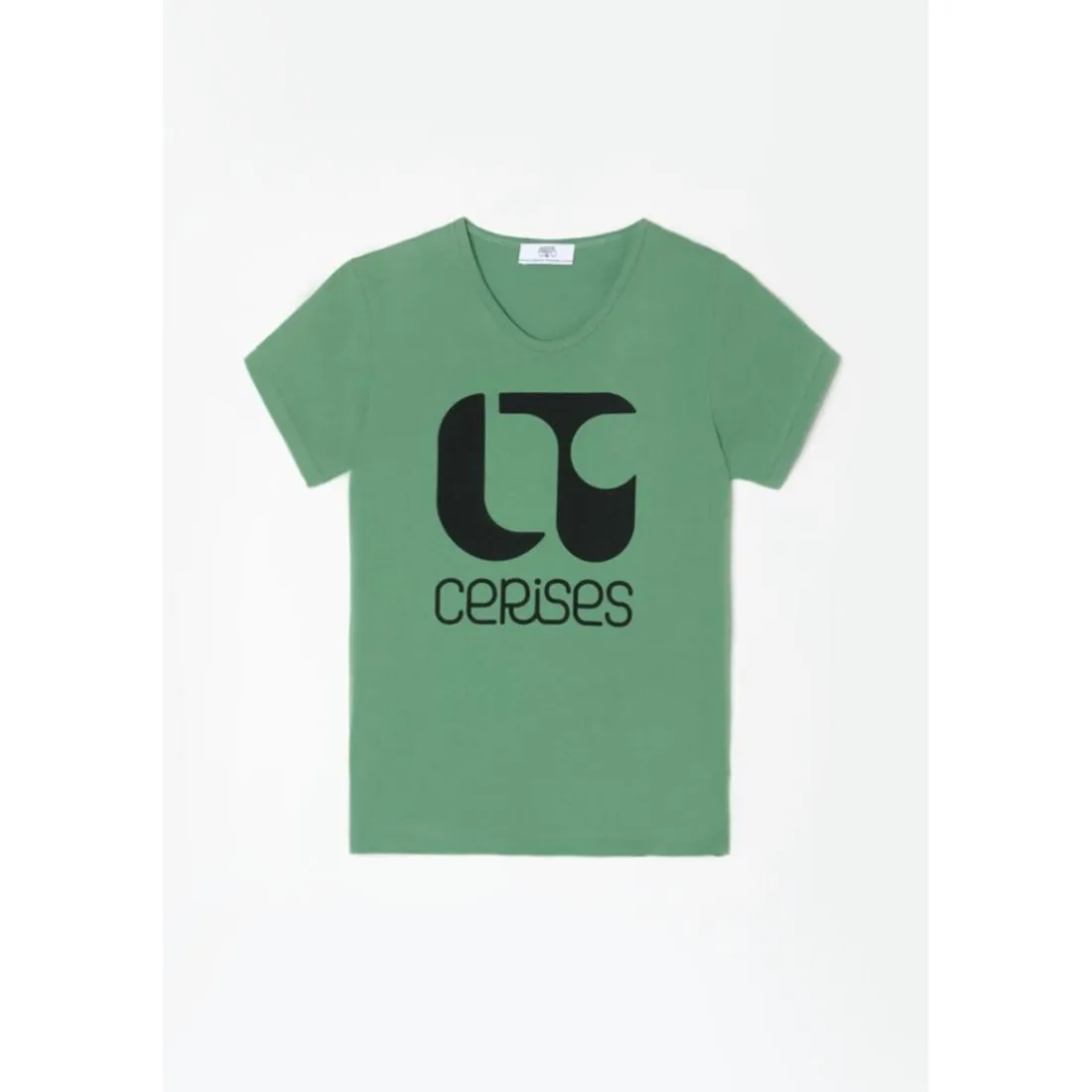 Tee-Shirt fille NITAGI vert Bella en coton