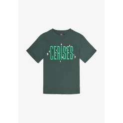 Tee-Shirt fille PRIAHGI vert en coton