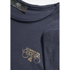 Tee-Shirt fille SMLTRAGI bleu en coton