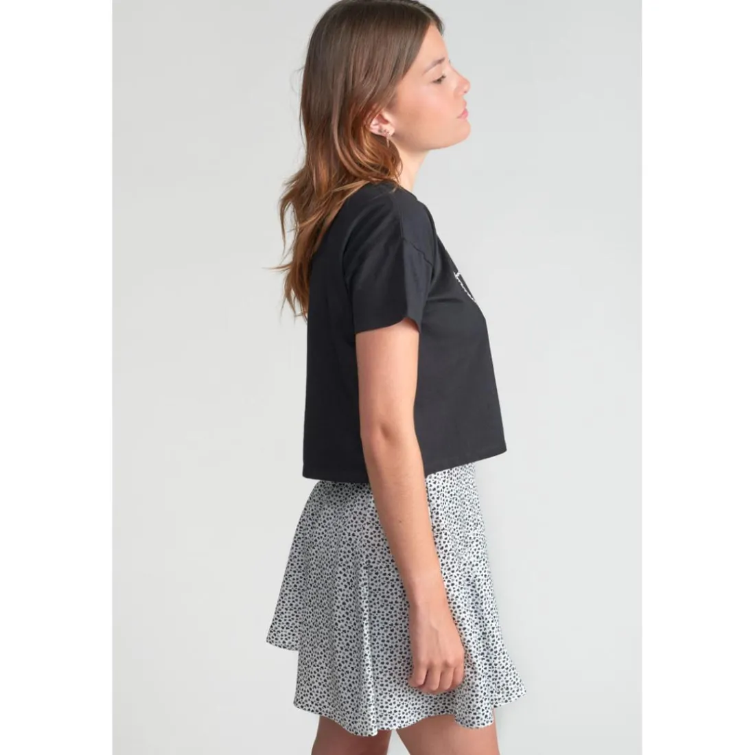 Tee-Shirt fille WILEYGI noir Cate