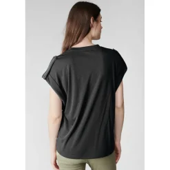 Tee-Shirt FREESIA noir en tencel