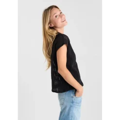 Tee-Shirt GAFO noir en coton Ana