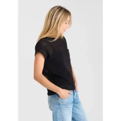 Tee-Shirt GAFO noir en coton Ana