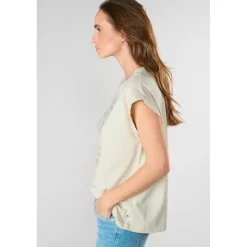 Tee-Shirt GARDENI marron en coton