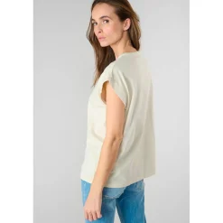 Tee-Shirt GARDENI marron en coton