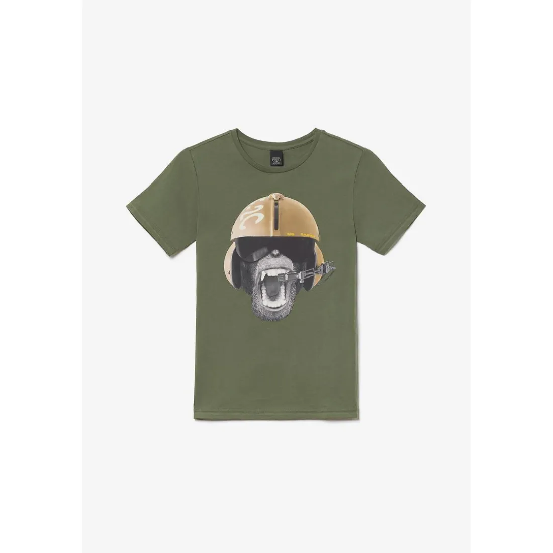 Tee-shirt garçon GASTEBO vert en coton