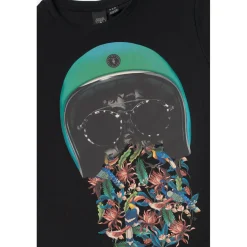 Tee-shirt garçon GREGORBO noir en coton