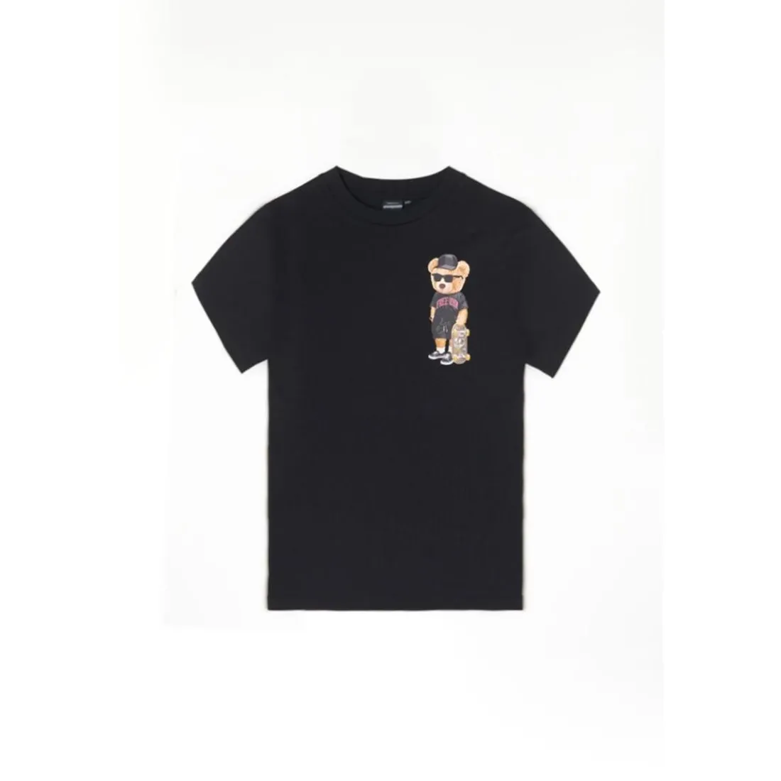 Tee-Shirt garçon GRIFINBO noir Kip en coton
