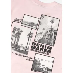 Tee-shirt garçon KARIBO rose en coton
