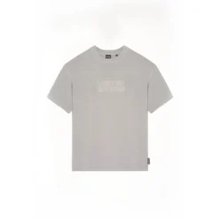 Tee-Shirt garçon LESABO gris Pete en coton