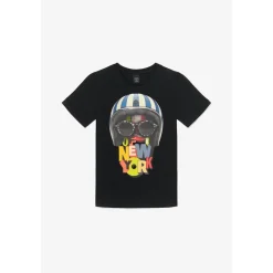 Tee-shirt garçon NICOLAJBO noir en coton