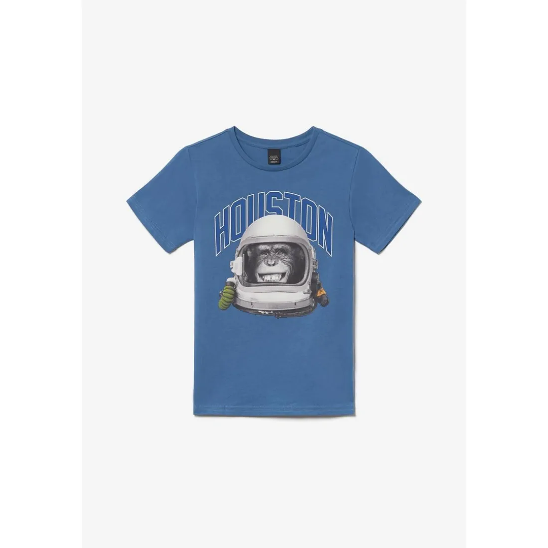 Tee-shirt garçon OLIVBO bleu en coton