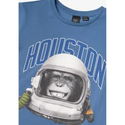 Tee-shirt garçon OLIVBO bleu en coton