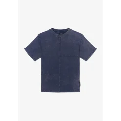 Tee-shirt garçon SAROBO bleu en coton Finn