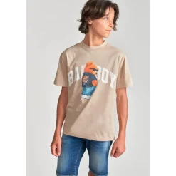 Tee-shirt garçon STENLEYBO beige en coton