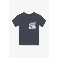 Tee-shirt garçon TEEMOBO bleu en coton