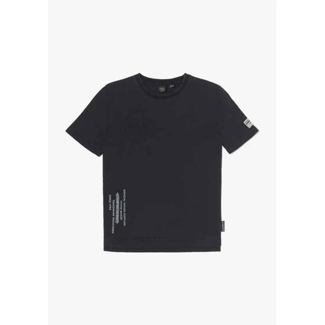 Tee-shirt garçon URBYBO noir en coton