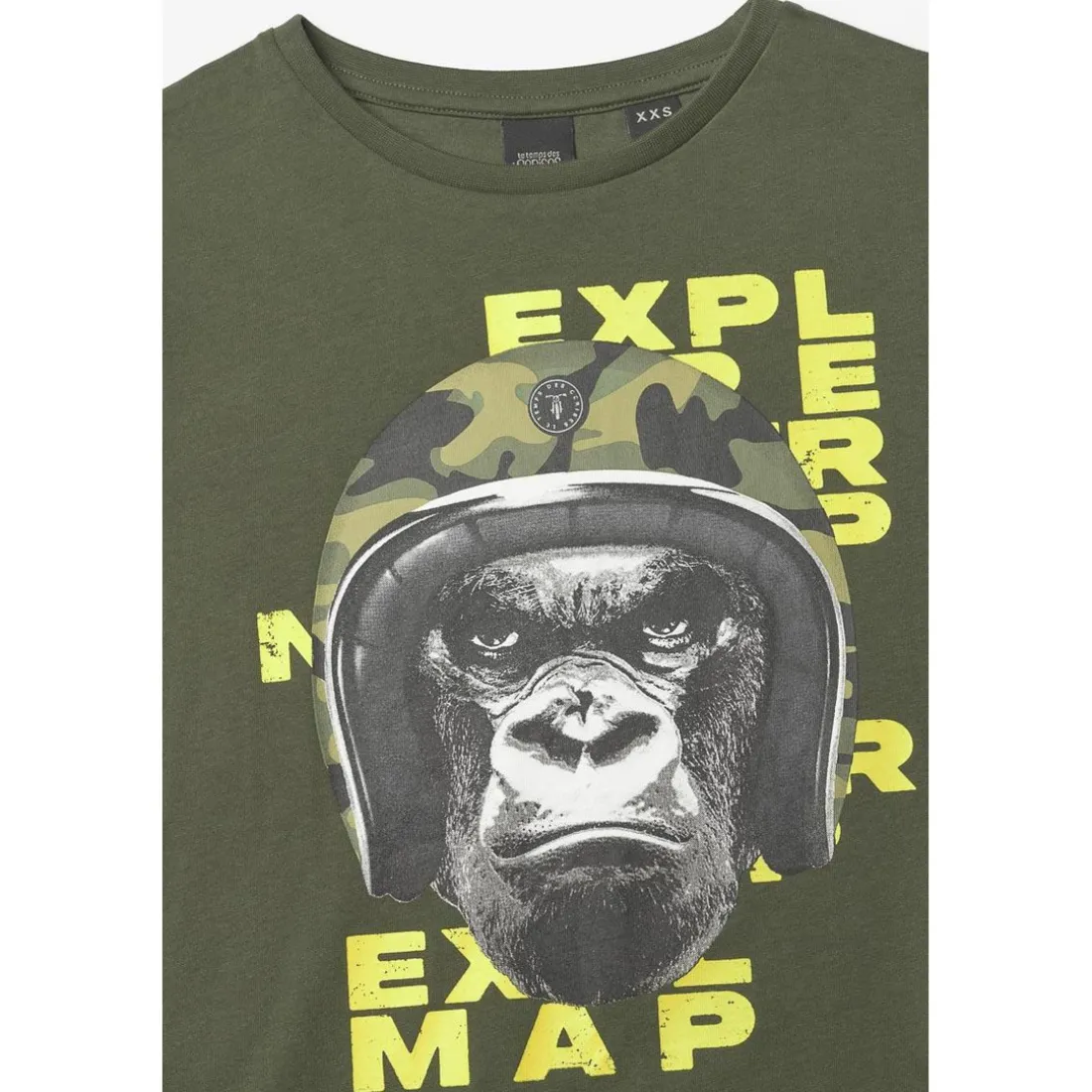 Tee-shirt garçon WUKOBO vert en coton