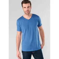 Tee-Shirt GRIBS bleu Oscar en coton
