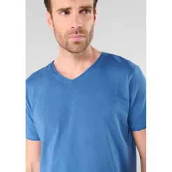 Tee-Shirt GRIBS bleu Oscar en coton