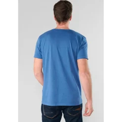 Tee-Shirt GRIBS bleu Oscar en coton