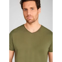 Tee-Shirt GRIBS kaki en coton