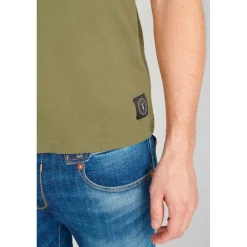 Tee-Shirt GRIBS kaki en coton