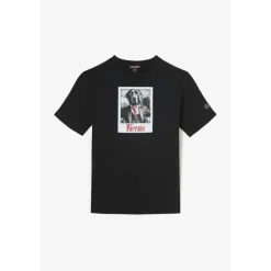 Tee-Shirt imprimé POTIN noir en coton Yale