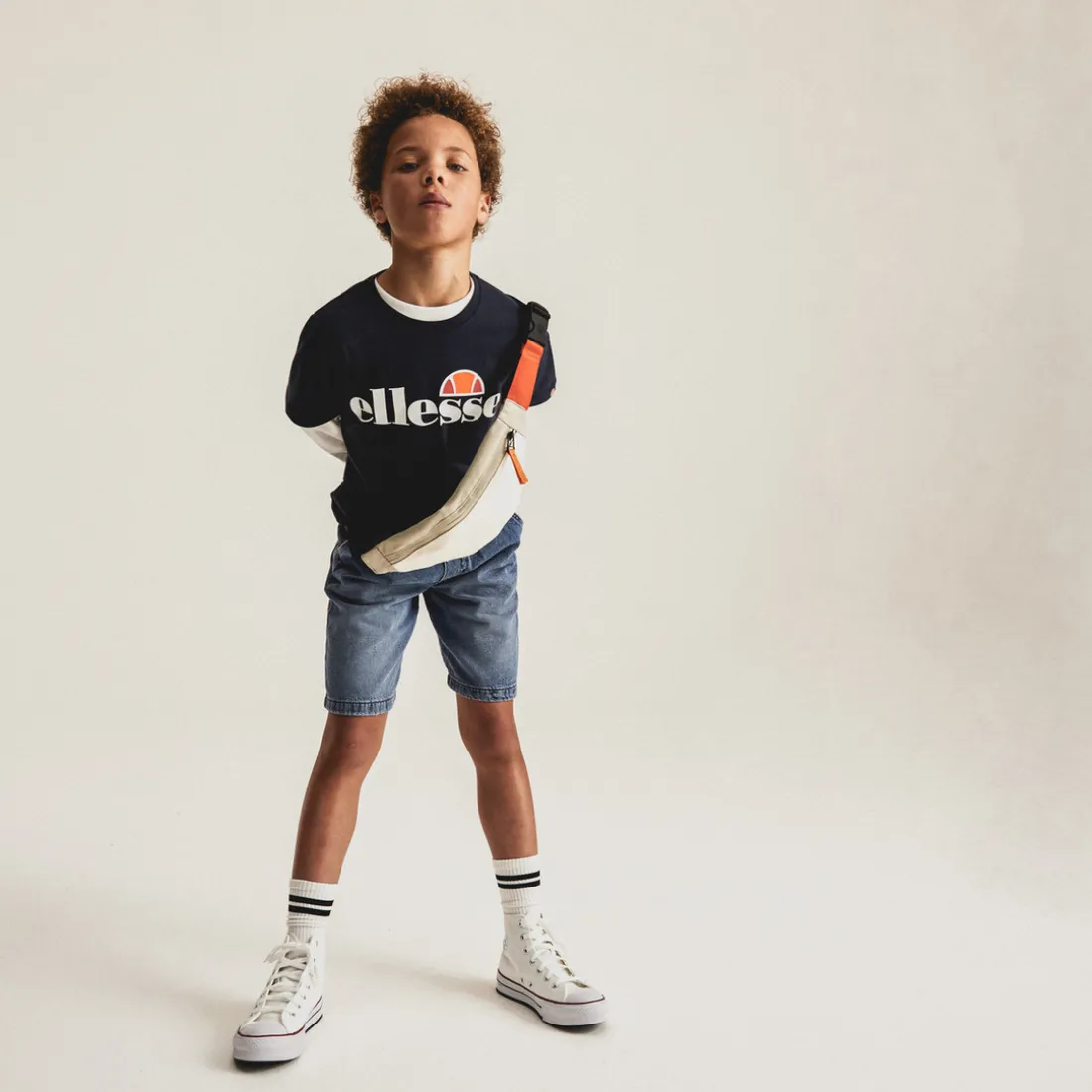Tee-shirt junior MALIA bleu marine en coton