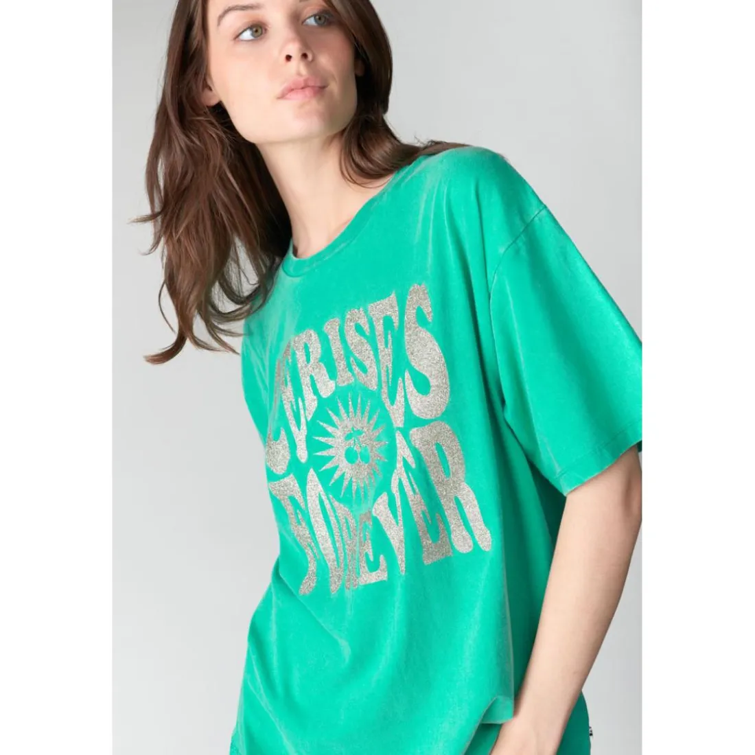 Tee-Shirt KATHLEEN vert Queen