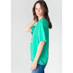 Tee-Shirt KATHLEEN vert Queen