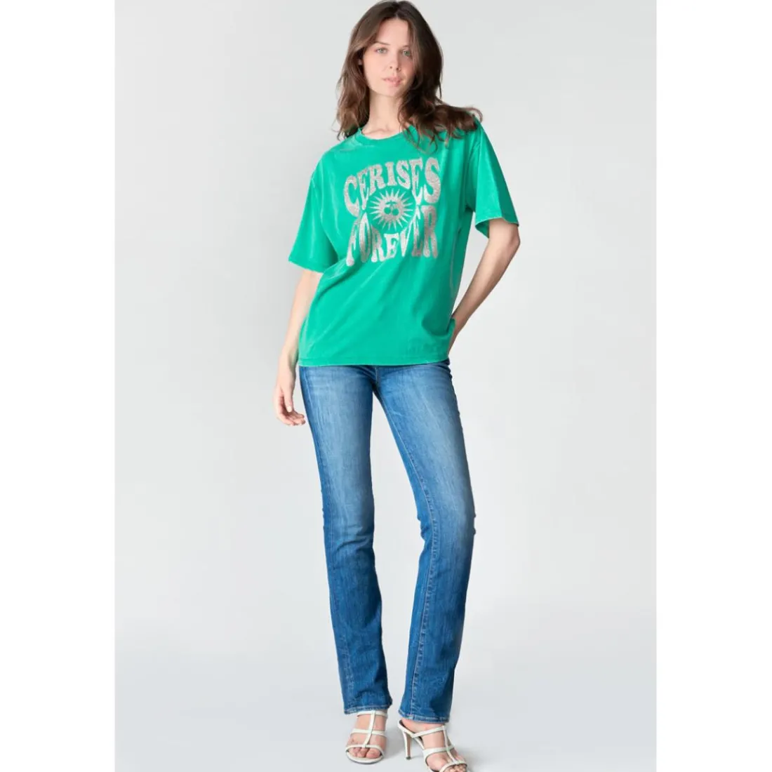 Tee-Shirt KATHLEEN vert Queen