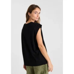 Tee-Shirt LELY noir en coton Vox