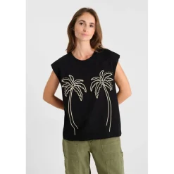 Tee-Shirt LELY noir en coton Vox