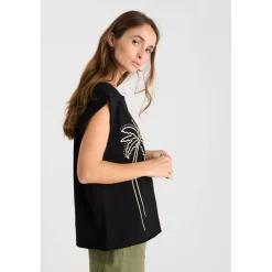 Tee-Shirt LELY noir en coton Vox